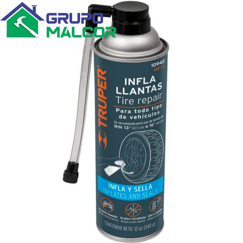 Sellador de Llantas Inflador 10940 Truper