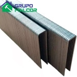 Grapas Casqueras plateada 2"