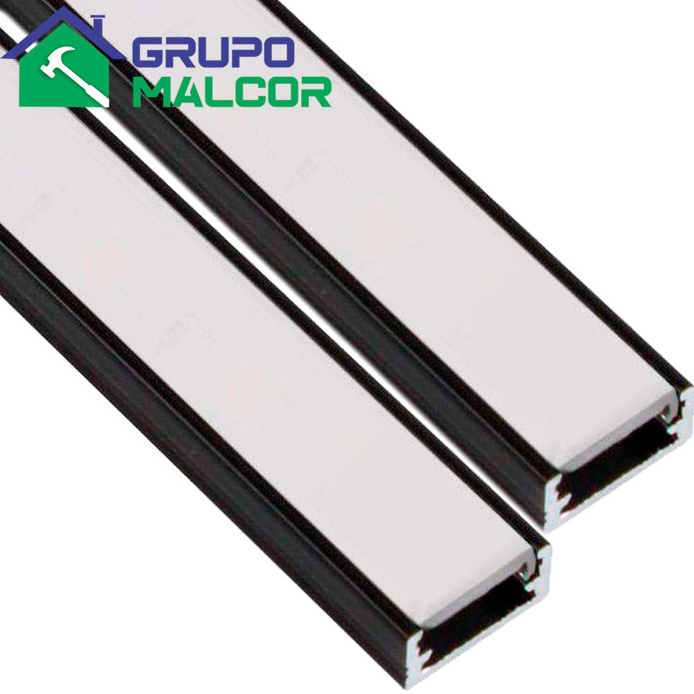 Canaleta para cinta led Negra