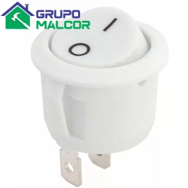 interruptor Redondo Blanco