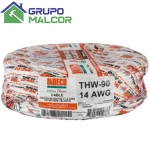 Cable THW-90 14 AWG Blanco Indeco