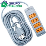 Extension Electrica Amarilla Gris 5M KAMASA