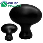 Jalador perilla negro ovalado 