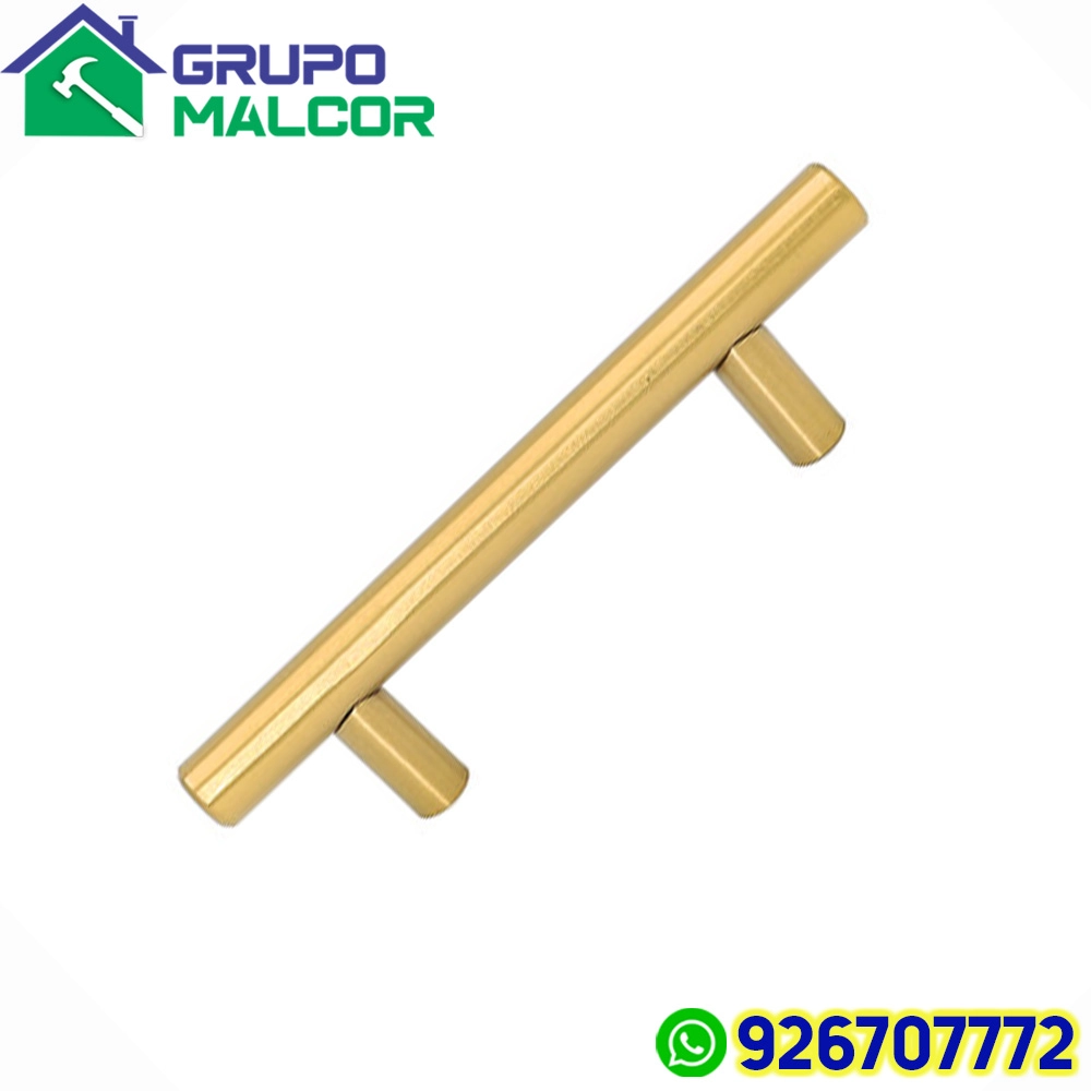 Jalador Tubular Dorado 96mm