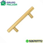 Jalador Tubular Dorado 96mm