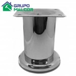 Pata fija p/sofa 47x80mm Cromada