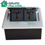 Caja de conectividad 2 Tomacorriente ALUMINIO