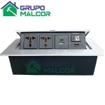 Caja conectividad 2 tomas Carga C USB RED HDMI