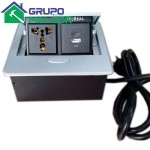 Caja de conectividad 1 TOMA USB Y CARGA TIPO C