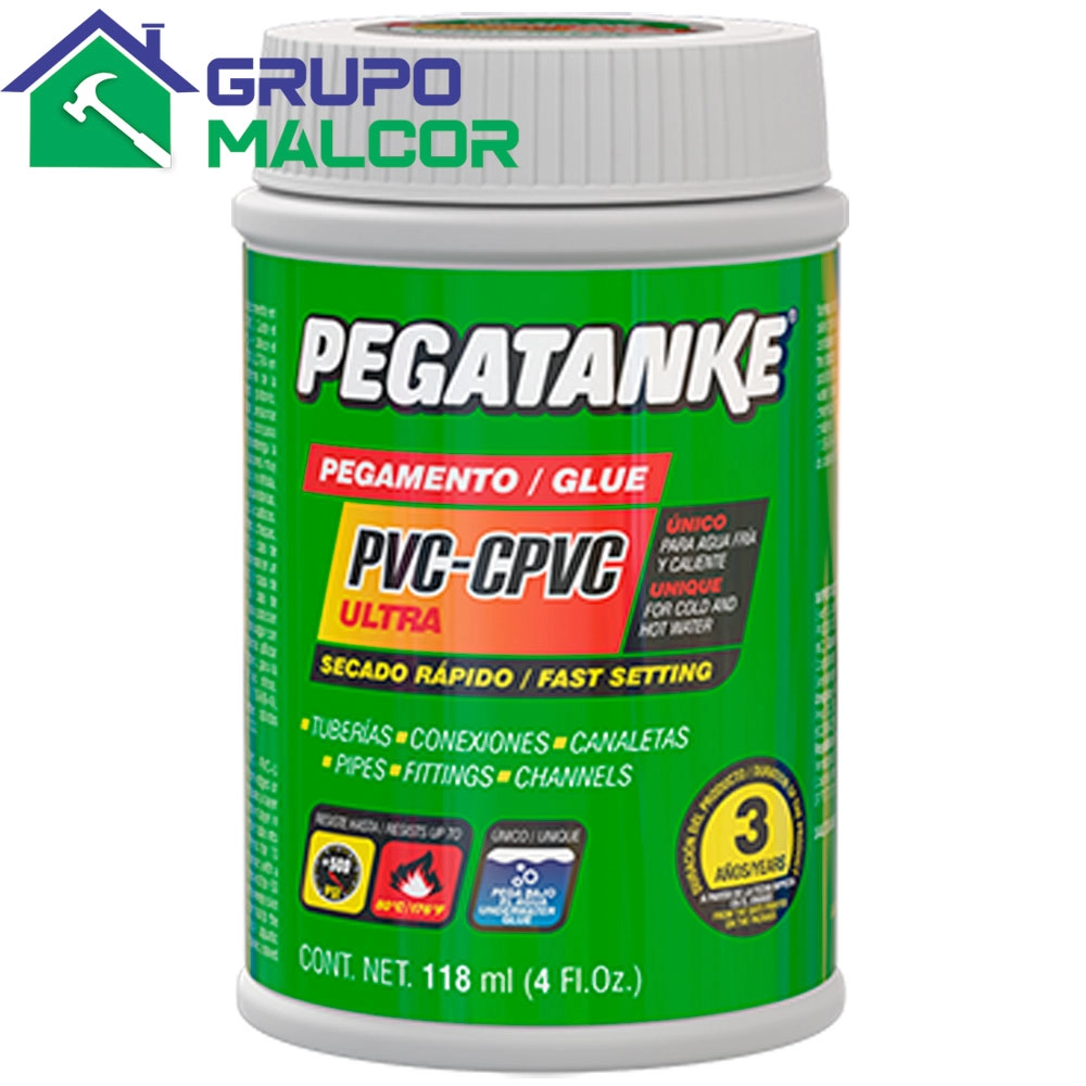 Pegamento Para PVC 118ml Pegatanke