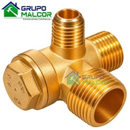 Valvula Check 3/8" compresora--