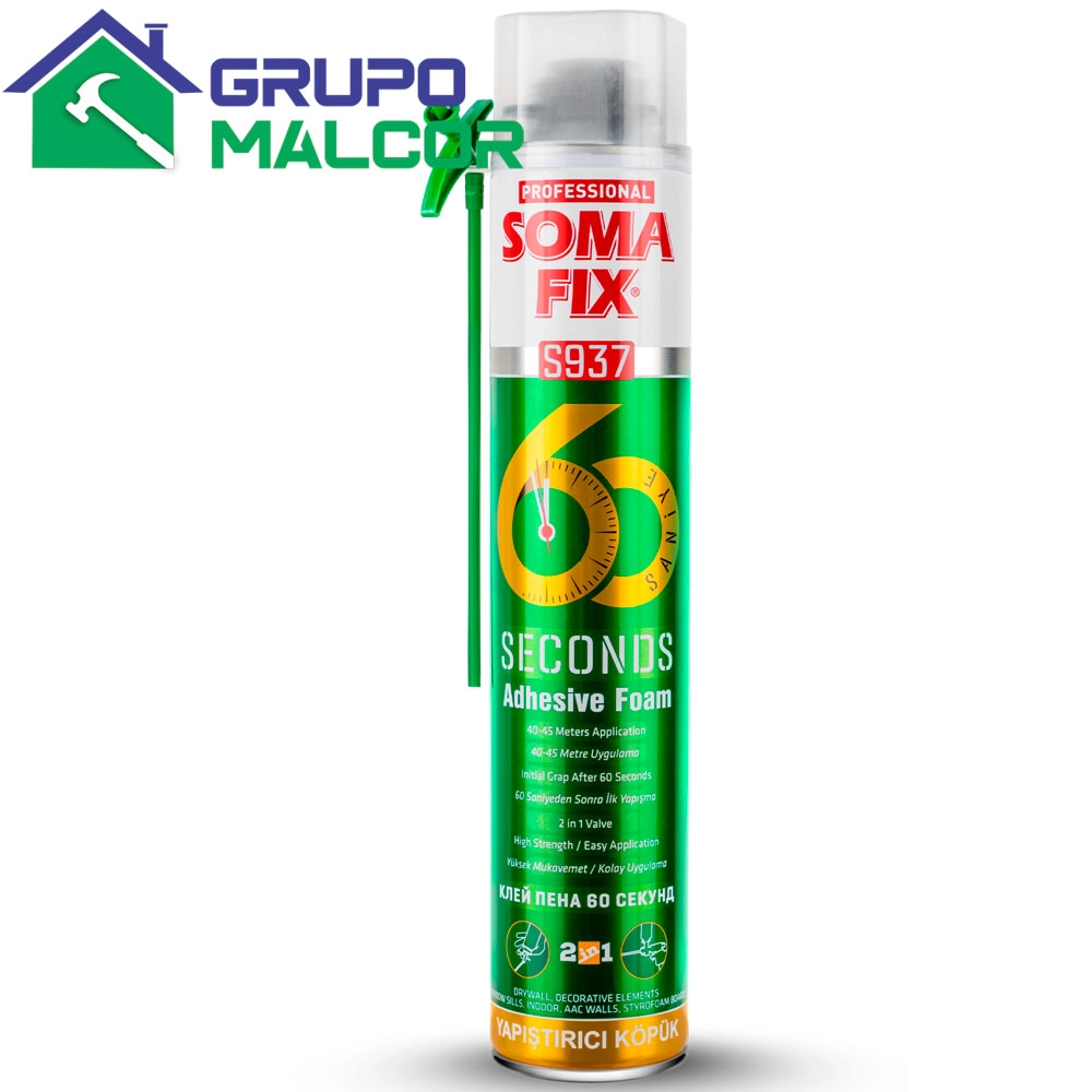 Espuma Adhesiva 60 Segundos 750ML SOMA FIX