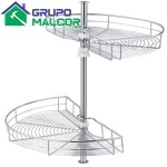 Torno Media Luna cromado 180°