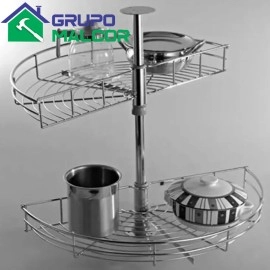 Torno Media Luna cromado 180°