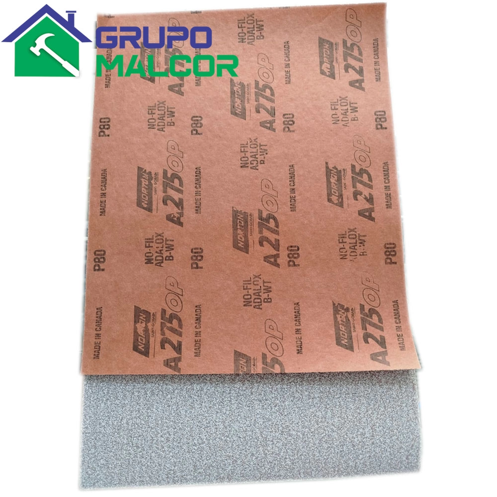 Lija al agua y seco Gr. 80 NORTON