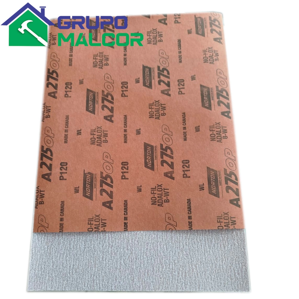 Lija al agua y seco Gr. 120 NORTON