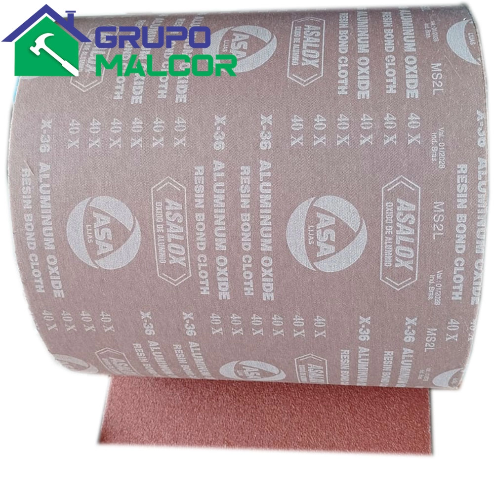 Lija de Tela Gr. 40 x metro ASALOX