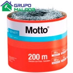 Alambre de pua 1.60/1.45 200M 5" MOTTO
