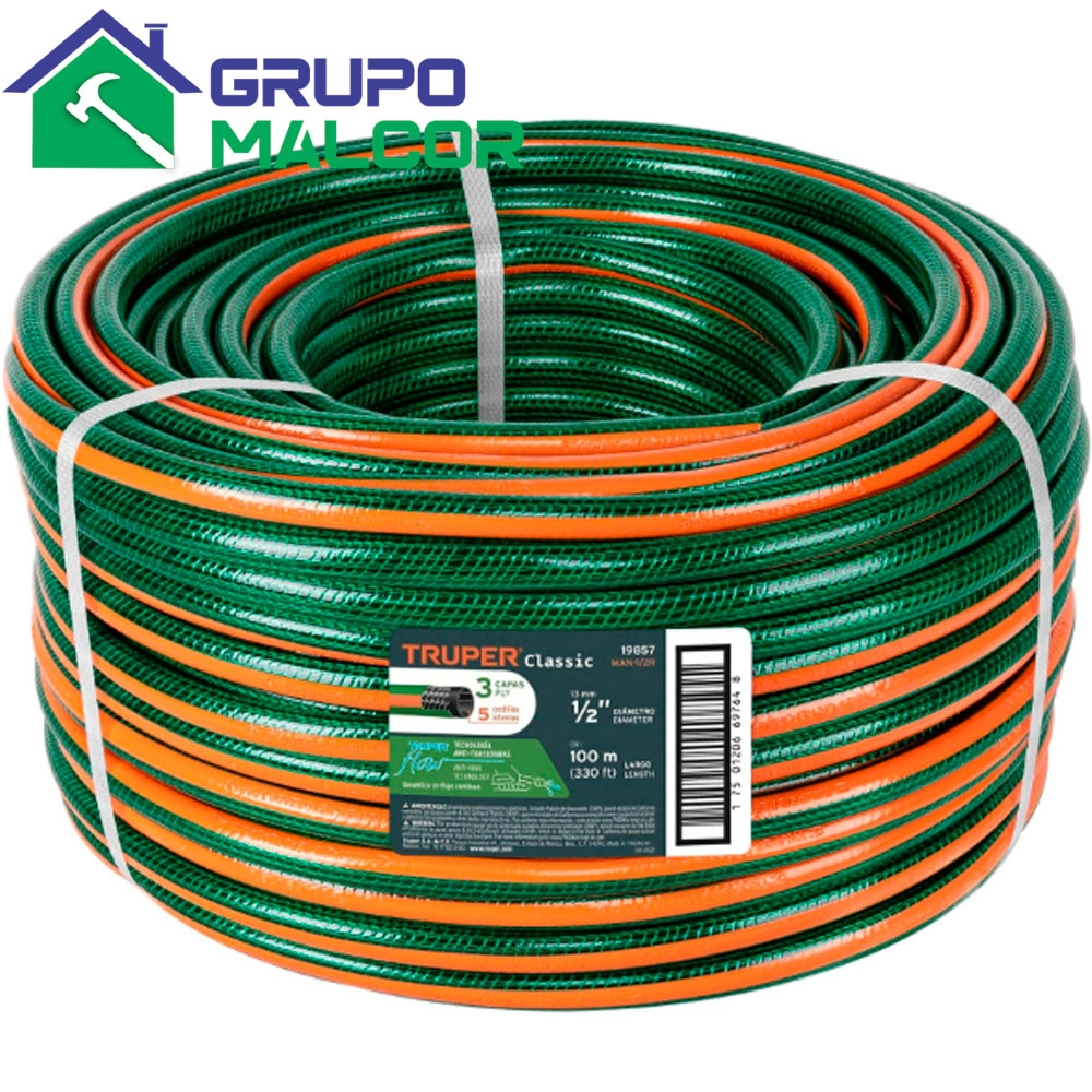 Manguera P/agua 3 capas  1/2" 19857 Truper