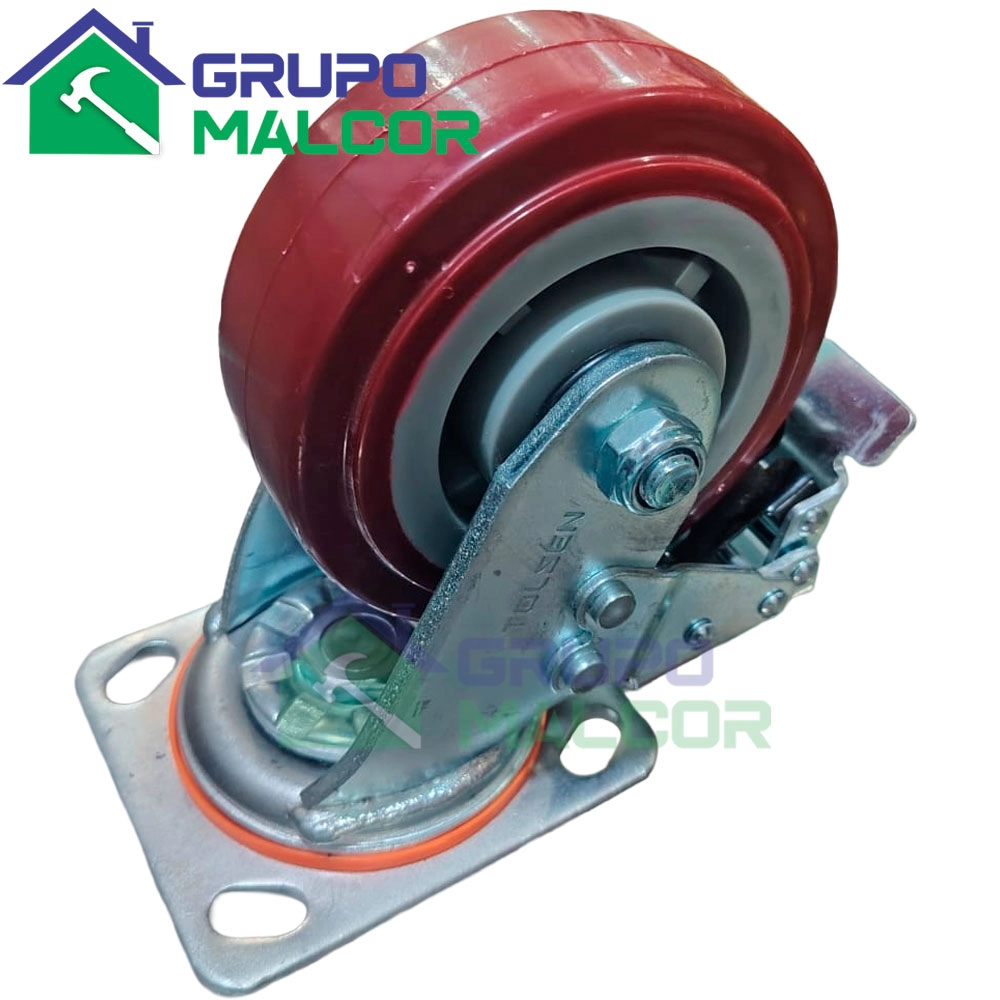 Garrucha con freno Giratoria Industrial 5"
