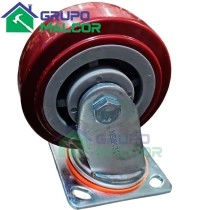 Garrucha sin freno Giratoria Industrial 5"