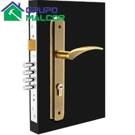 Cerradura Principal de Embutir Moderna Bronc. Antiguo  Derecha Cantol