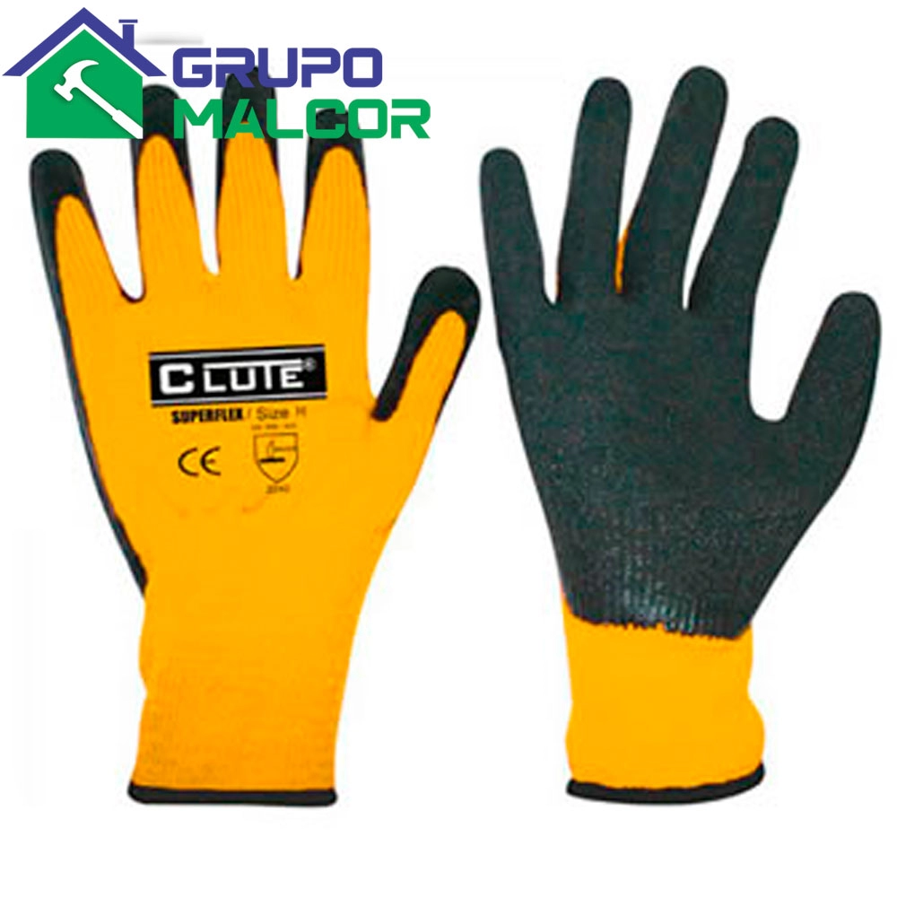 Guantes Super Flex Amarillo con Negro CLUTE