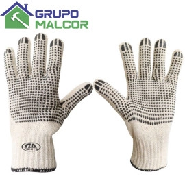 Guantes con puntos de pvc C&A