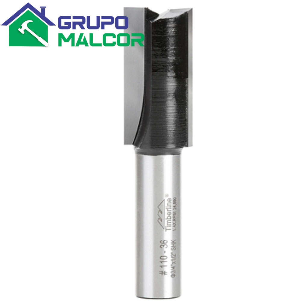 Fresa Carburada Recta 110-36  3/4X1/2" Timberline