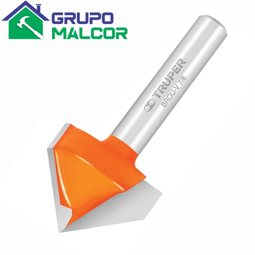 Fresa corte en V  11466 1/2" Truper