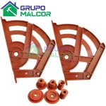 Zapateras de Plastico color Cerezo