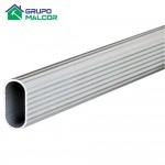 Tubo de Closet Aluminio Ranurado