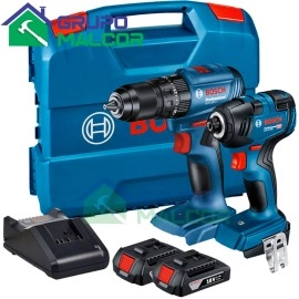 Kit Atornillador de impacto GSB 185-LI + GDR 18V-200 Bosch