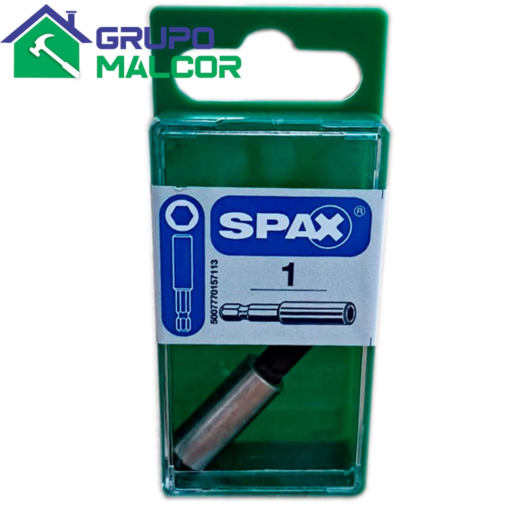 Adaptador Magnetico 1/4"x50mm Spax