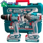Taladro Atornillador Percutor + Llave de impacto  TR111226  20V TOTAL