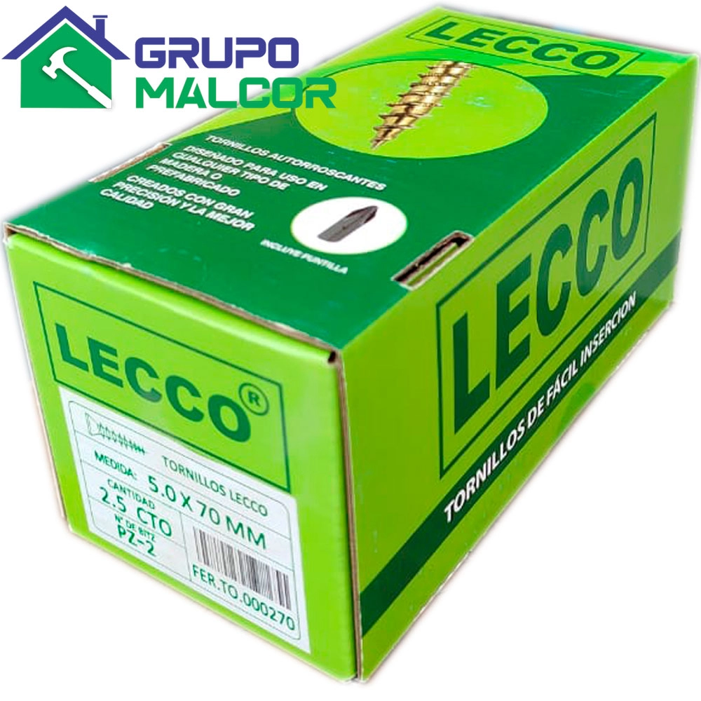 Tornillo Dentado 5.0x70mm LECCO