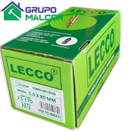 Tornillo Dentado 5.0x80mm LECCO